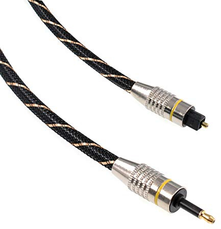 Oiyagai Cavo Audio Digitale Ottico Toslink a Mini Toslink OD 6.0 (2M / 6.4FT)