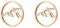 Happiness Boutique Damen Berg Ohrstecker Offen Kreis Berg Ohrringe Edestahl Ohrringe in Rosegold