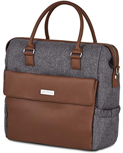 ABC Design Wickeltasche Jetset – Aufbewahrungstasche für Windeln und Co. – Auch zum Umhängen oder als Rucksack tragbar – Mit Zubehör – Farbe: Street