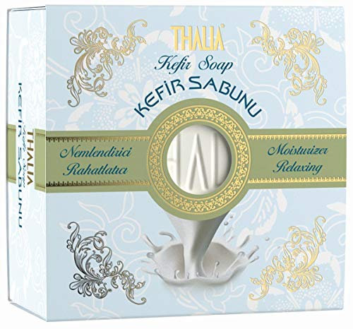 Thalia Kefir Seife 150g, Naturseife, sanfte/optimale Pflege, mehr Feuchtigkeit, gegen juckende & schuppende Haut, mit Kakaoöl & Sheabutter, vegan