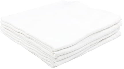 TupTam Baby Mullwindeln Spucktücher 70x80 5er / 10er Pack, Farbe: Weiß, Anzahl der Teile:: 10er Pack