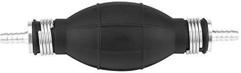 Pompa del carburante Nera, Pompa a bulbo manuale Gomma Trasferimento del carburante Pompa manuale Trasferimento del carburante di rifornimento del vuoto Pompa di adescamento manuale Accessorio p(10mm)