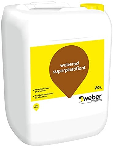 Weber 3388752183729 Superplastificante, Neutro, 20 Litros