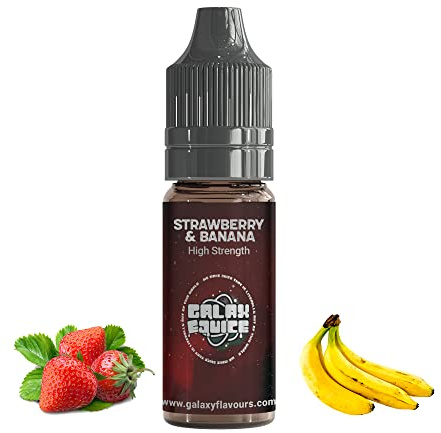 Sabor a Fresa y Plátano - Saborizante Alimentario de Alta Potencia - Botella de 100 ml - 250 Sabores.