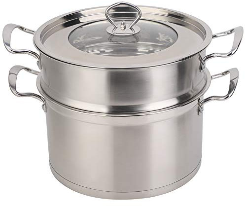 Tuzoo Olla de de Alimentos de Acero Inoxidable de 26 Cm, Olla de, para el Restaurante de la Escuela del Hotel en Casa