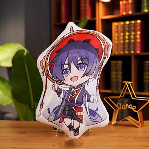 Sonsoke Figure Doppelseitiger Druck Umarmung Manga Merch Cosplay Plüschtier Wurfkissen für Halloween-Dekorationen Urlaub Spielzeug Geschenk für Kinder 45 cm (Scaramouche)