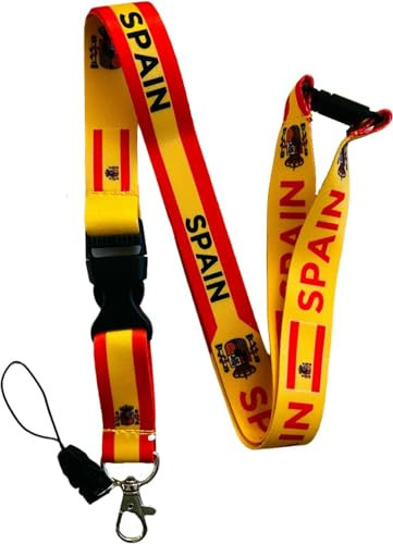 PAC Supplies Global Porte-badge avec attache de sécurité et clip détachable, espagne