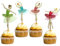 24 Stück Ballett Mädchen Cupcake Toppers, Ballerina Kuchen Dekoration für Hochzeit Geburtstag Geburtstagskuchen Party Kuchen Deko