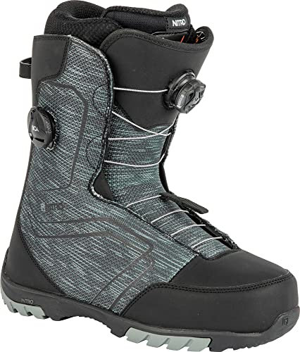 ATOMIC Herren Nitro Snowboards Sentinel BOA '23 All Mountain Freestyle Schnellschnürsystem günstig Boot Snowboardboot, Black, MP 25,5 // EU 39 1/3 // US 7,5