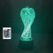 3D geflügelter Engel Göttin Fernbedienung 16 Farben Nachtlichter Illusion Acryl LED Tisch Nachttisch Lampe Kinder Schlafzimmer Schreibtisch Dekor Geburtstag Geschenke Spielzeug für Kinder