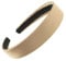 2.5cm (1) Gold Satin Covered Plastic Alice Band Hair Band Headband No Teeth for Women Girls by Glitz4Girlz