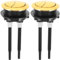 Angoily Botón Pulsador de Inodoro de 2 Uds Botón de Tanque de Inodoro de 48Mm Botón de Inodoro de Doble Descarga Botón Pulsador de Tanque de Agua de Inodoro de Doble Descarga Reemplazo de