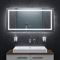 BR Bringer LED Badspiegel - 120x60 cm - Badezimmerspiegel mit Beleuchtung und Anti-Beschlag Funktion - Dimmbar, Energiesparend, 3 Lichtfarben, Touch-Schalter und Speicherfunktion (Modell: BRS102)