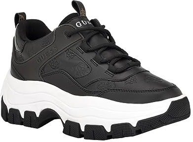 Guess Women's Bisun Sneaker, Schwarz 001, 37.5 EU