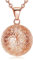 EUDORA Harmony Ball Roségold Klangkugel Kette Schwangerschaft Schutzengel Anhänger für Damen, Mexiko Bola Musik Halskette Engelsrufer Kette mit Anhänger Schmuck Geschenke für Frauen, 114cm + 76cm