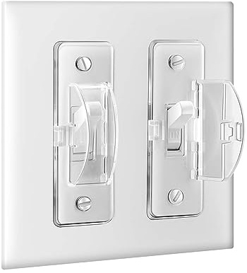 Cubierta para interruptor de luz, a prueba de niños, protege tus luces o circuitos de ser encendidos o apagados accidentalmente por niños (transparente, 1 unidad)