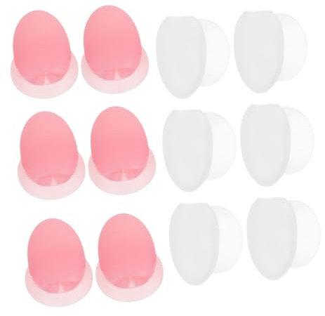 DOITOOL 12 Piezas Cepillo De Labios Cubierta De Polvo Cubiertas De Cepillo De Labios Con Ventosa Labio Cubrebotas Viajar Gel De Sílice Pequeña Cubierta Portátil