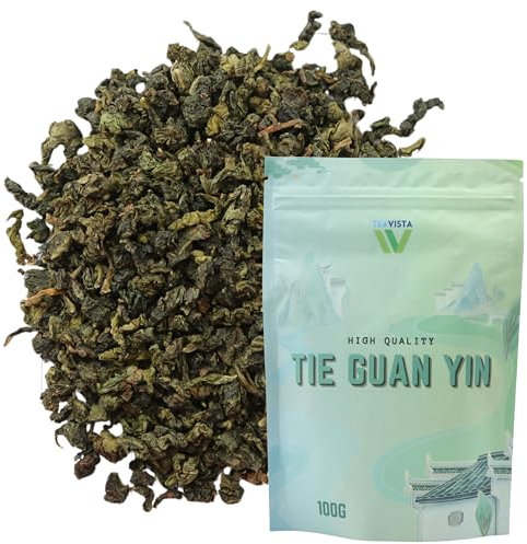 Tie Guan Yin Oolong Tee von Teavista – Premium Chinesischer Loser Oolong Tee (Tieguanyin), 100g | Fördert die Verdauung und Steigert die Energie