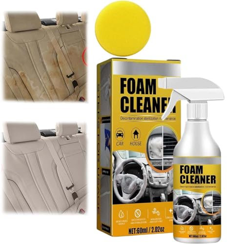 1pcs Car Interior Foam Refinisher Cleaner, All Around Master Foam Cleaner, Multipurpose Foam Cleaner, Foam Cleaner All Purpose, All-Purpose Household foam Cleaners for Car (1Pcs)