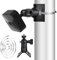 ROKOLOOM Universelle Masthalterung für Arlo, Eufy, Google Nest, Stick Up Pro (Battery), Ring Indoor - Passend für Überwachungskameras Mit Standard 1/4 Gewindebohrungen (Schwarz)
