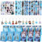 Powmag 86 Pcs Elsa Party Mitgebsel, Eiskönigin Mitgebsel Kindergeburtstag，Party Gastgeschenke Mädchen, Gastgeschenk Mitgebsel Set mit Schlüsselanhänger Geschenktüte Aufkleber Schnapparmband