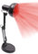 Rotlichtlampe, 150W Infrarotlampe Wärmelampe, Heimgebrauch Infrarotlicht mit Sockel Verstellbare Infrarotlichttherapie Rotlicht Strahler für Leichtigkeit Muskelschmerzen (Schwarz)