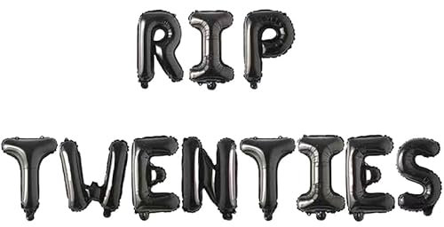 1 Set Rip Twenties/Dreißig/Vierziger Luftballons Geburtstags ballons Banner Tod zu meinem 20er/30er/40er Jahre Party Dekor für Jugendliche Männer Frauen