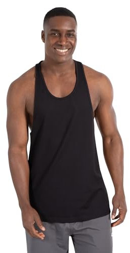 SMILODOX Herren Tank Top Stringer Florian, Regular Fit, ärmelloses Workout-Shirt für Gym, Fitness & Bodybuilding, Größe:S, Color:Schwarz
