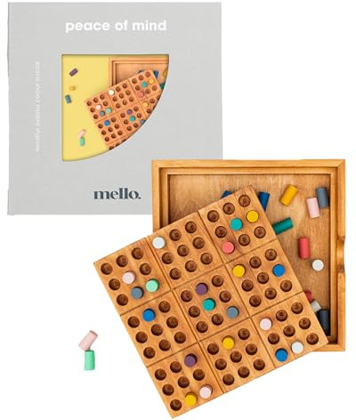 Luckies Mello Sudoku | Gifts For Her & Self Care Gifts For Women | Relaxation Gifts For Women & Mindfulness Gifts For Women | Home Decor Accessories Living Room & Coffee Table Decor | Peace Of Mind