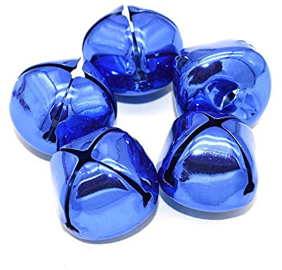 Kleine Weihnachtsglocken, hängende Weihnachtsglock Kleine Weihnachtsglocken, 8 Stück, Blaue Weihnachtsglocke