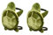 Turtle Snowboard Pad - 1 Paar Ski Schildkröte Ellenbogenschoner 24Cm, Ski Schutzausrüstung Schildkröte, Snowboard Skifahren Hip Ellenbogenschoner, Ski Protektor Set