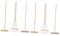 Toyvian Natural Bamboo Mini Rake Tools 6pc Zen Sand Garden Kit for Decorative Home Accessories