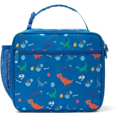 AOTM Lunch Bag Kids, Cold Bag Lunch Box for Boys Girls, Packed Lunch Box with Bottle Holder/Water-Resistant Lining, Portable Reusable Toddler Cooler Lunch Bag for Travel Picnic School(Dinosaur)
