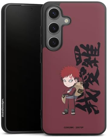 Premium Silikon Hülle kompatibel mit Samsung Galaxy S25 Handyhülle schwarz Case Gaara Naruto Shippuden Fanartikel