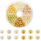 WADORN 300 pièce Perles de Verre Nacrées Jaunes, 6 couleurs 6mm Perles de Verre Rondes Jaunes Charm Artisanales en Vrac avec Trous pour Fabrication de Bijoux Bracelets Colliers Boucles D'Oreilles