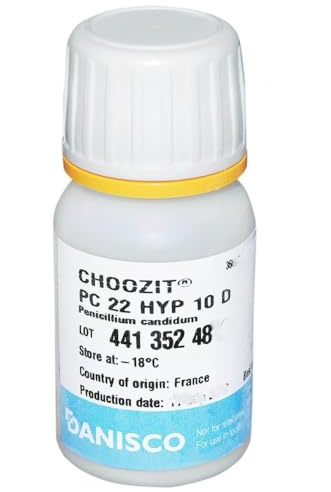 PC 22 HYP - 10 D Penicillium Candidum for Cheese Making 10 Doses - Vegan Friendly - White Mould