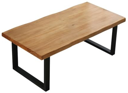 ASumPio Couchtisch, Kleiner Couchtisch, Wohnzimmer, Zuhause, Minimalistisch, Massivholz, Kleine Wohnung, Teezubereitung, Beweglich, Wabi-Sabi, Quadratisch, Mo,B-120cm