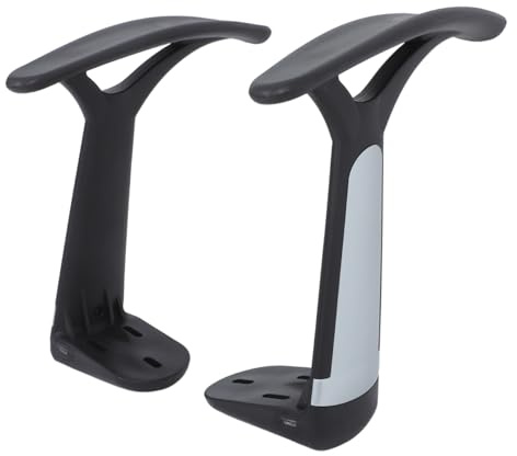 Veemoon 2pcs Plastic Chair Armrests Easy Installment for Office Home Ergonomic Comfort