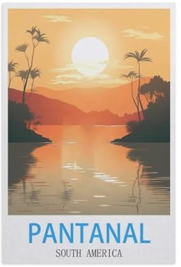 Pantanal South America，Jigsaw Puzzles for Adults 1000 Piece, Classic Puzzle Teens Boys Girls Puzzles Sturdy Tight Fitting Pieces,Letters On Back for Ideal Challenging And Gift（75x50cm）-H35
