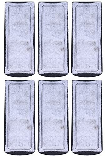 HilBeliFU Aquarium-Filterkartusche, wandmontiert, kleines Fischfilter-Zubehör, eingebauter Filter, Baumwolle, 13,5 x 5,6 cm, multifunktionaler Aquariumfilter, Baumwoll-Ersatz für Aquarium, 6 Stück