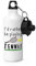 Gift Base I'd Rather Be Playing Tennis Sports Bottle Water Gym 600ml White
