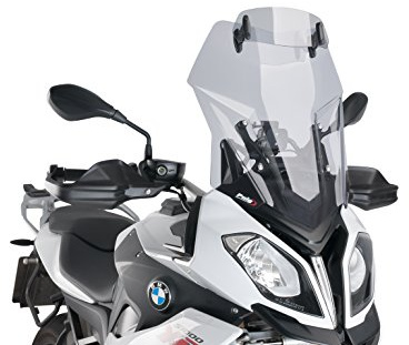 Puig 7620H Touring Windscreen With Visor improved wind protection, Smoke