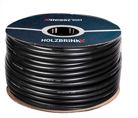 HOLZBRINK Tubo de Riego de Agua Disponible para Sistemas de Riego por Goteo, LDPE, Diámetro: 20 mm - 3/4, Longitud: 5 m, HWS01-20