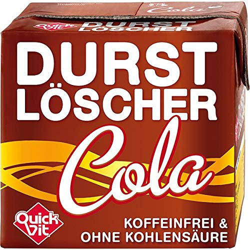 Quickfit Cola Erfrischungsgetränk, 24x500ml, koffeinfrei, laktosefrei, alkoholfrei, vegan, Karton