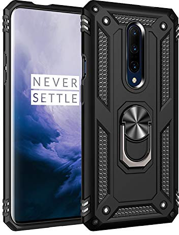 BestST Handyhülle für OnePlus 7 Pro Hülle 360 Grad Handyhülle Bumper Case Robust Cover [Ultra Hybrid Schutzhülle ]+ Displayschutz für Oneplus 7 Pro Schwarz