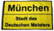 Fahne Flagge München Stadt des Deutschen Meisters 90 x 150 cm
