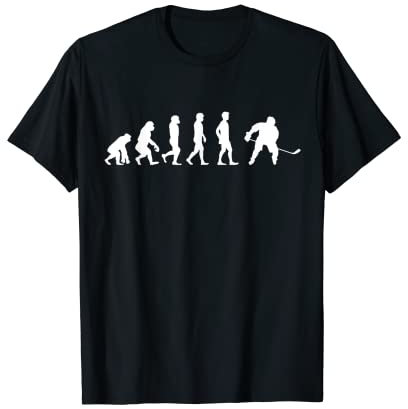 Hockey Evolution Hockey Spieler Eishockey T-Shirt
