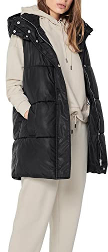 Only Onldemy Otw Noos-Abrigo Acolchado Chaqueta, Negro, XS para Mujer