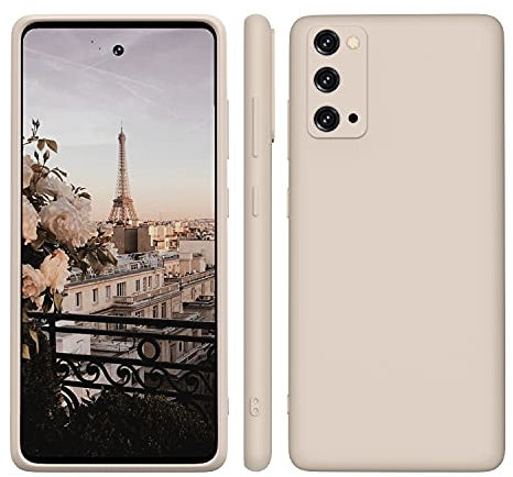 ORDA Hülle Kompatibel mit Samsung Galaxy S20 FE Silikon Case 4G/5G, Hanyhülle für Samsung S20 FE Ultra Dünn mit Microfiber, Kameraschutz Kratzfeste Hülle für Samsung Galaxy S20 FE 6.5'' Khaki