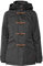 OXMO Brooke Damen Winterparka Parka Mantel Im Dufflecoat Stil mit Kapuze, Größe:L, Farbe:DARK GREY (792890)